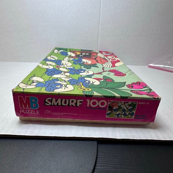 Vintage 100-piece smurf school childrens jigsaw puzzle - Picture 5 of 7